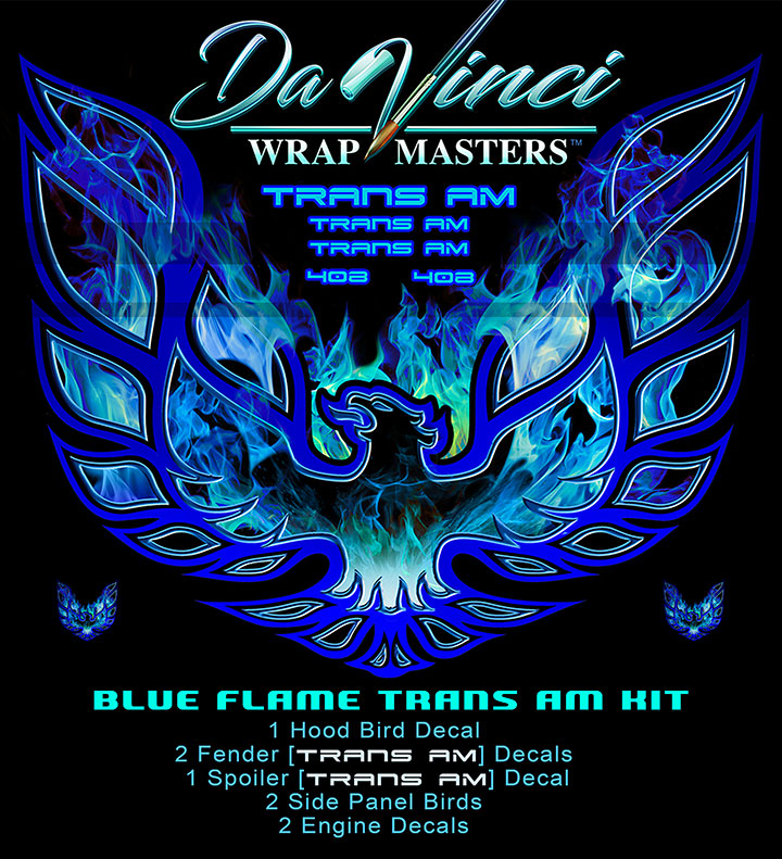 Blue Flame TransAm Kit - DaVinci Wrap Masters